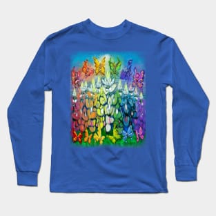 Rainbow Wildflowers Long Sleeve T-Shirt